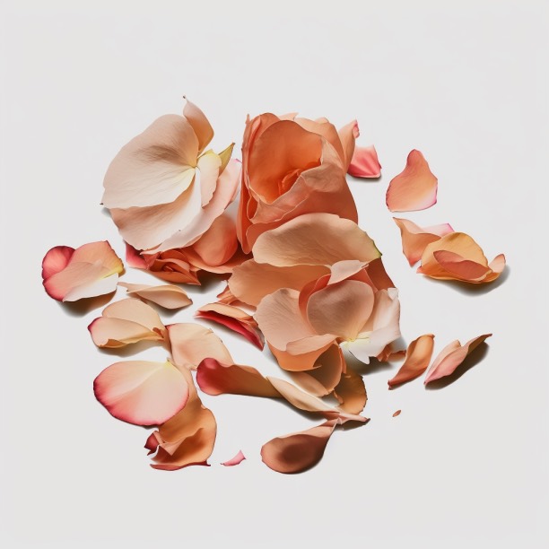 Dried rose petals